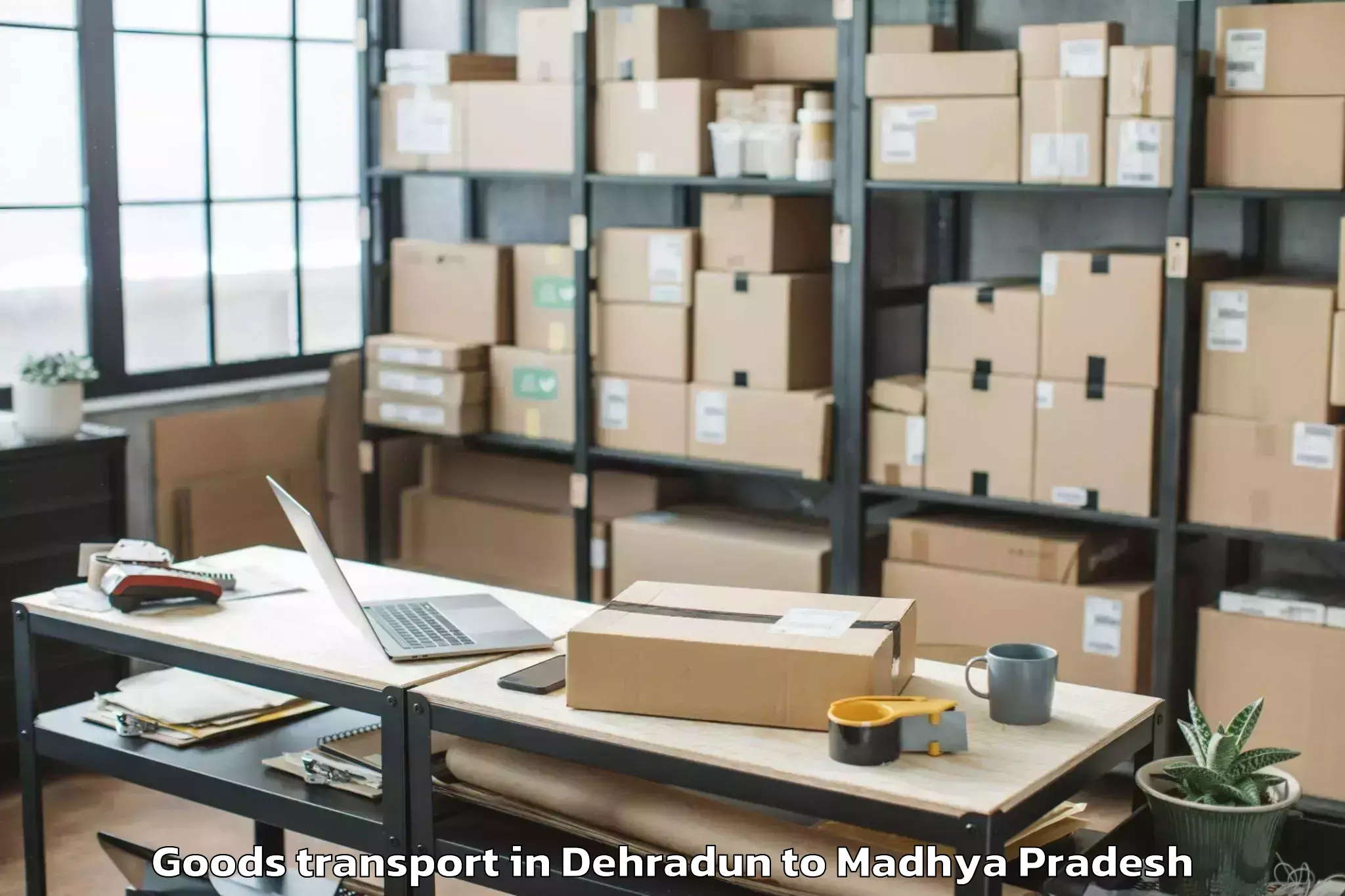 Reliable Dehradun to Shujalpur Goods Transport